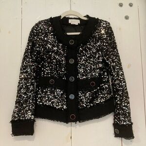 Anthropologie sequin jacket size XS
